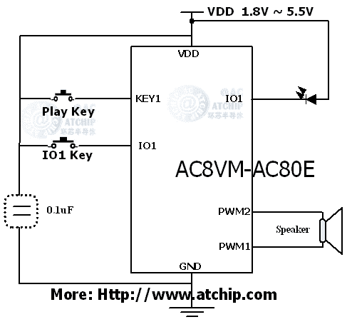 短秒數(shù)語音接線電路